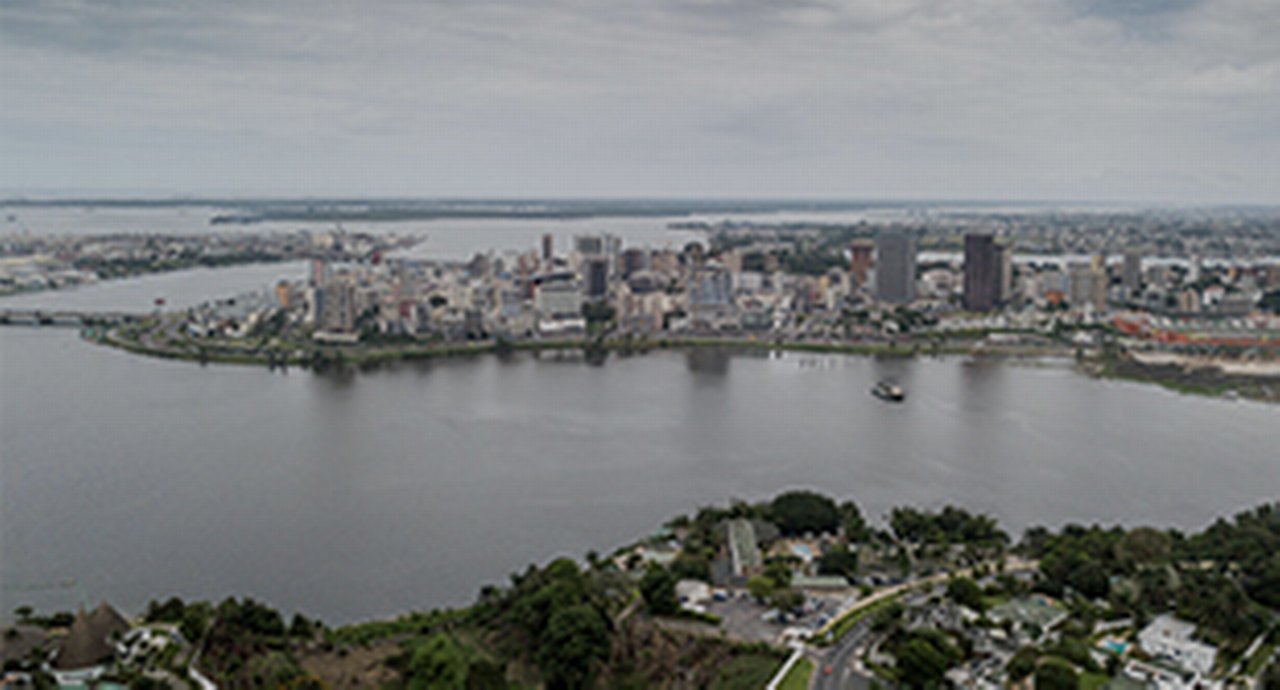 Abidjan city centre with skyscapers