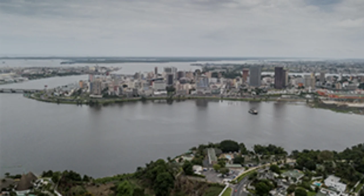 Abidjan city centre with skyscapers