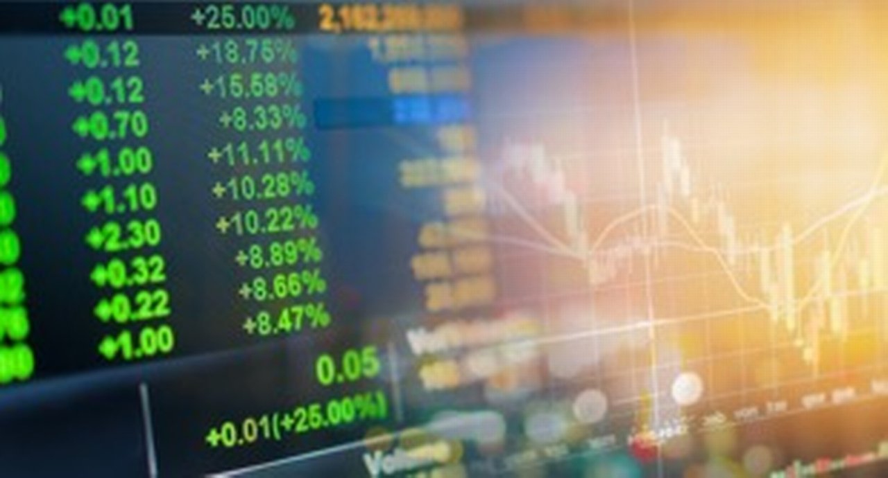 Investment theme stockmarket and finance business analysis stockmarket with digital tablet