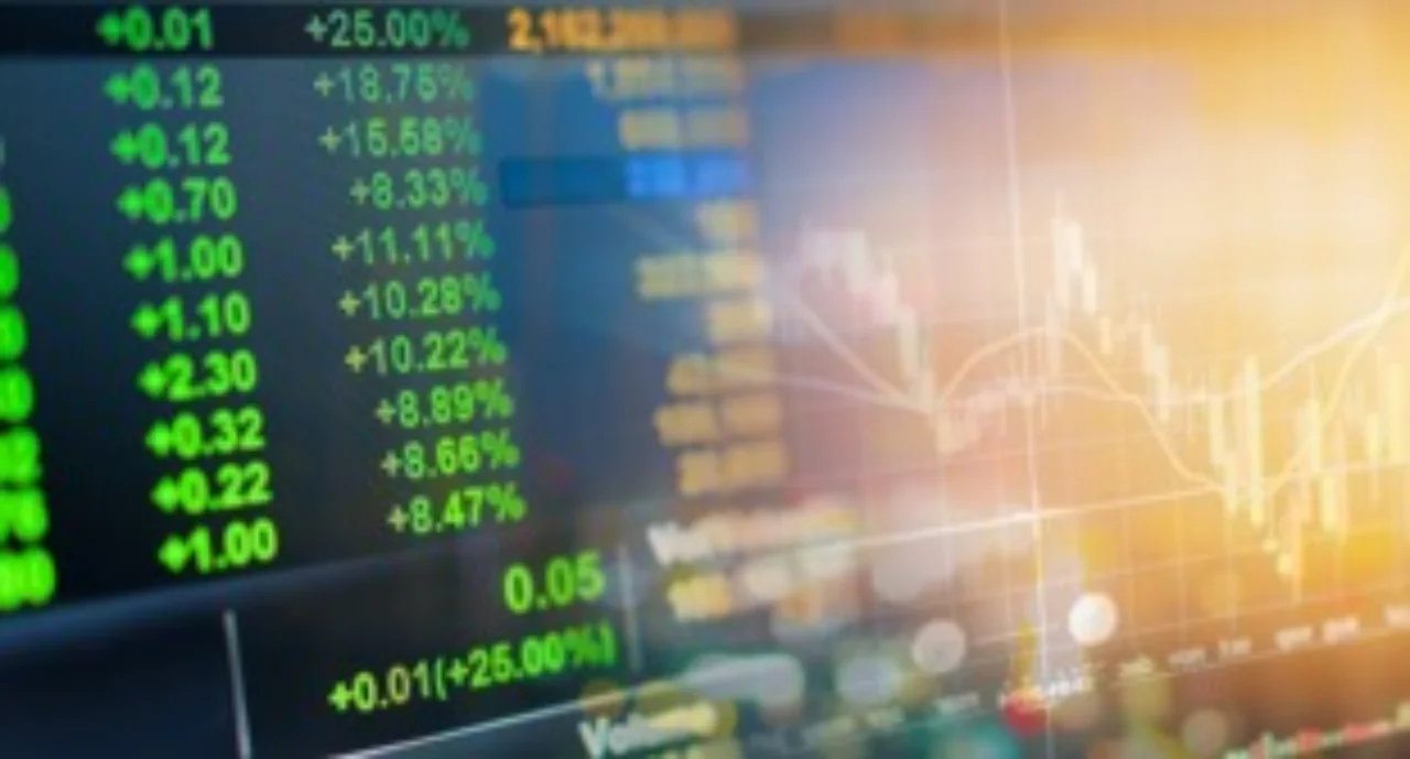 Investment theme stockmarket and finance business analysis stockmarket with digital tablet