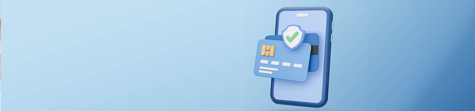 3d Vector Illustration Of Secure Mobile Payment