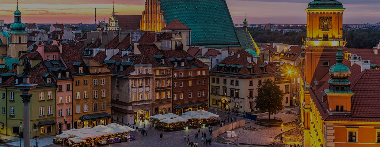 Old Town In Warsaw Poland