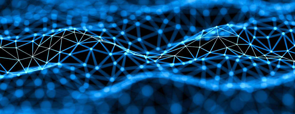 Futuristic digital blockchain background, fintech technology