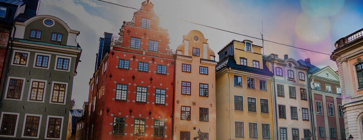 Beautiful Art Nouveau houses in Stockholm's centre