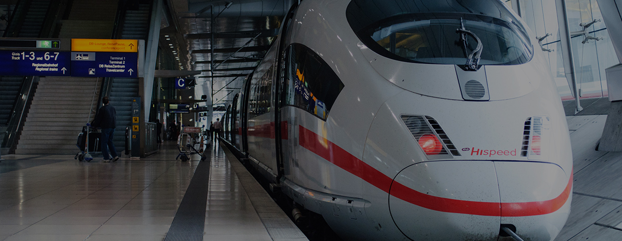 ICE 3 Hispeed Train In Frankfurt Airport Train Station