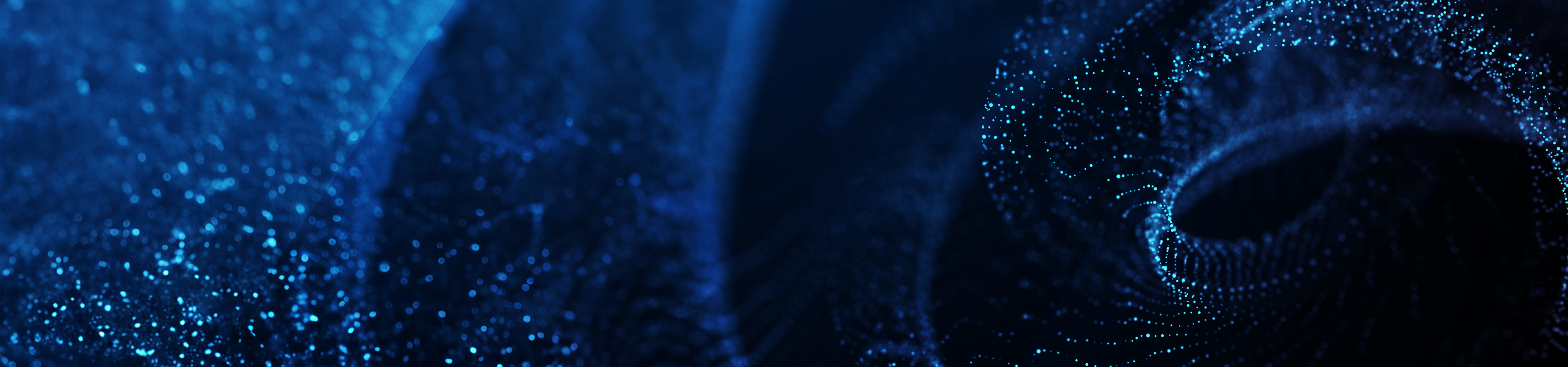 Blue digital swirls