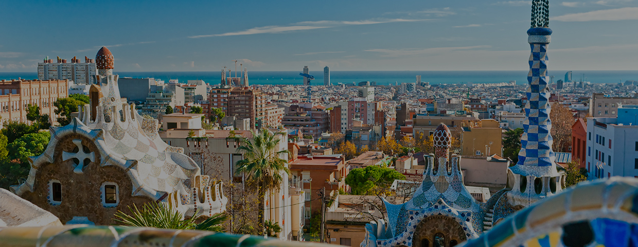 Park Guell In Barcelona Spain