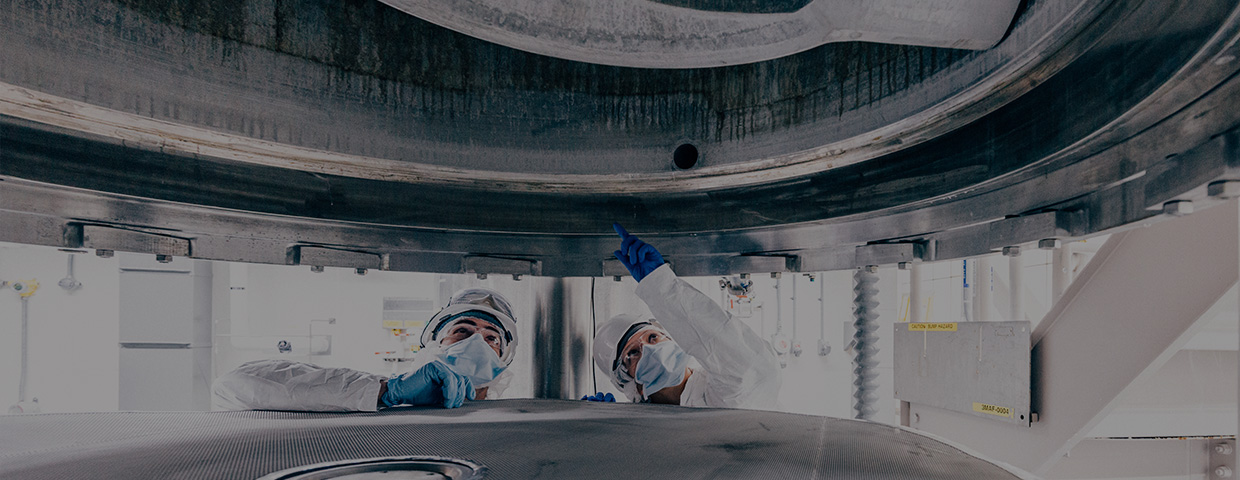 Employees inspecting the manufacturing area in St. Louis, USA (Cherokee facility)