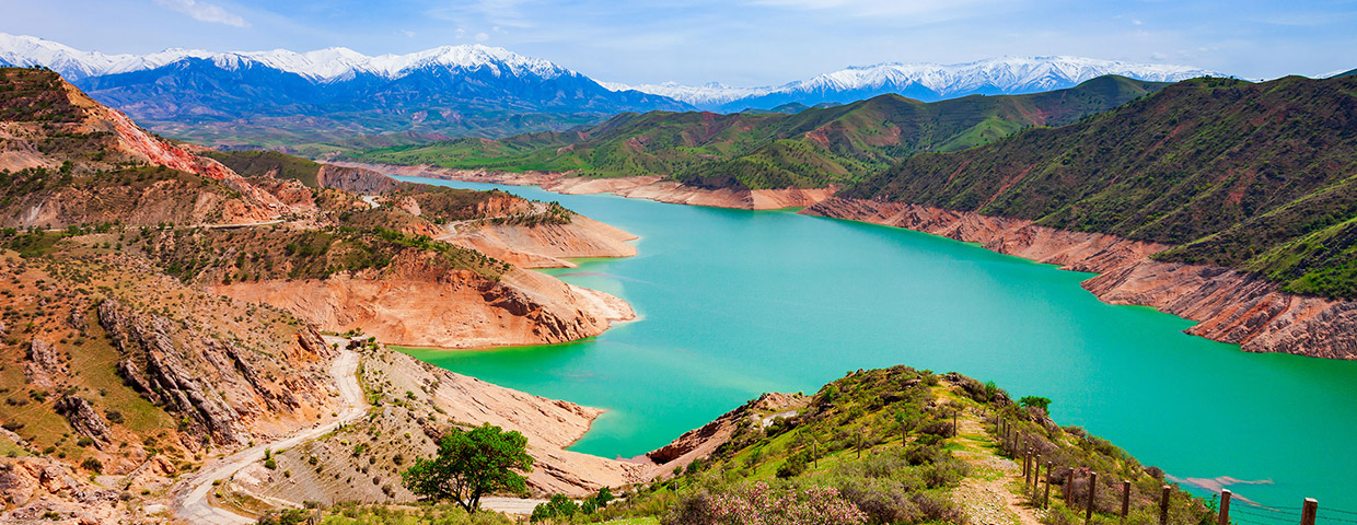 a lake in the mountains