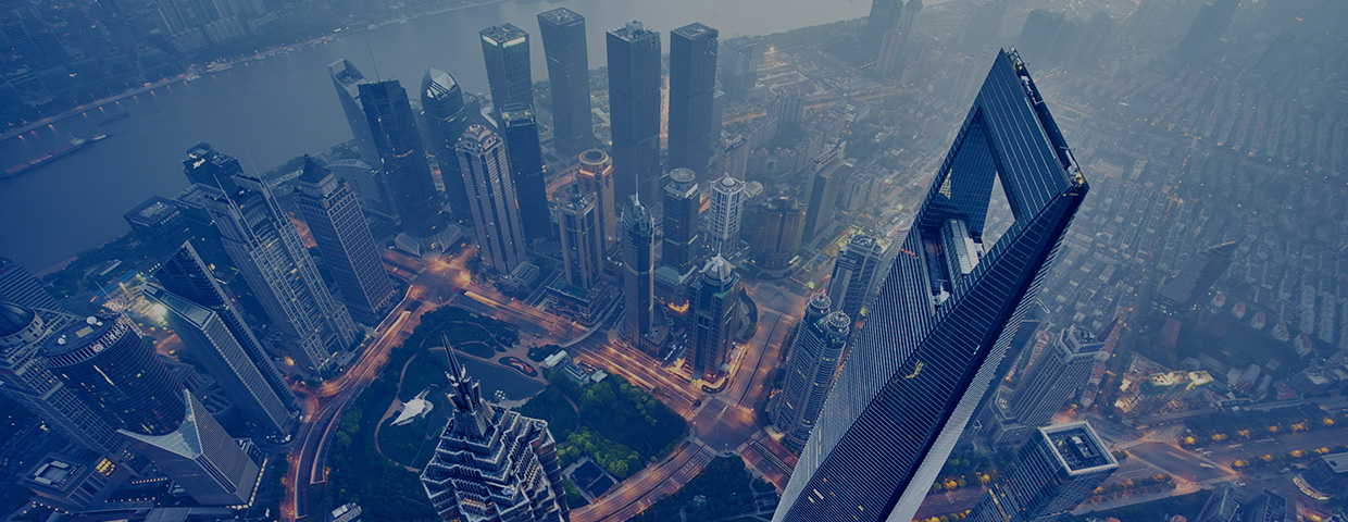 Hong Kong's towering skyscapers from above