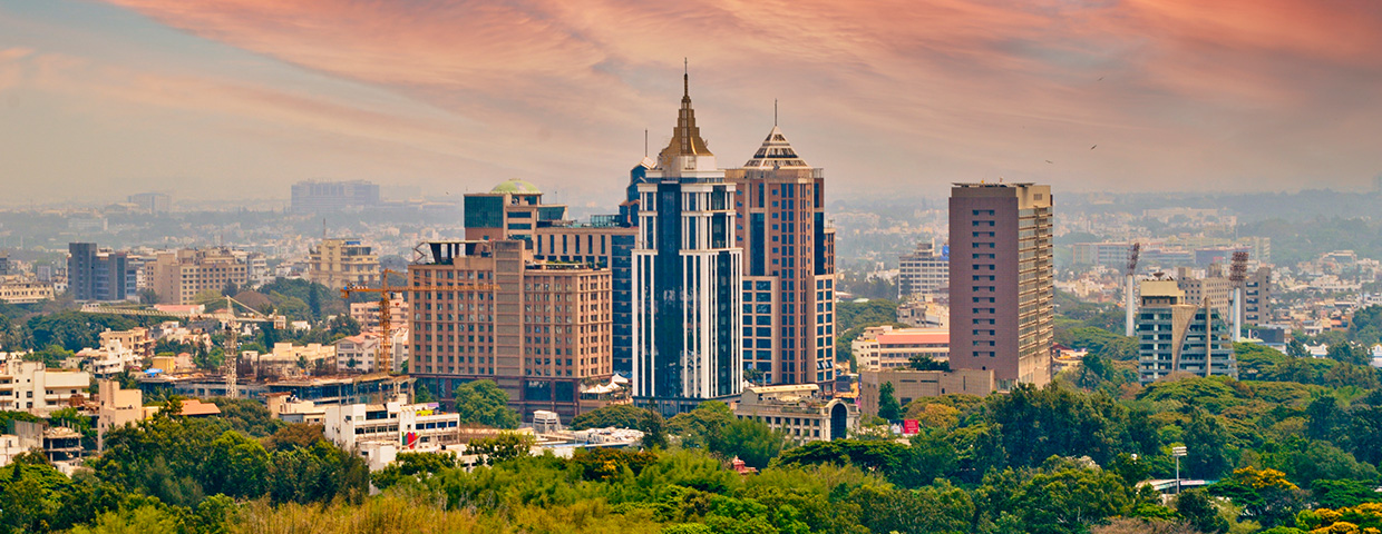 Bengaluru India skyline