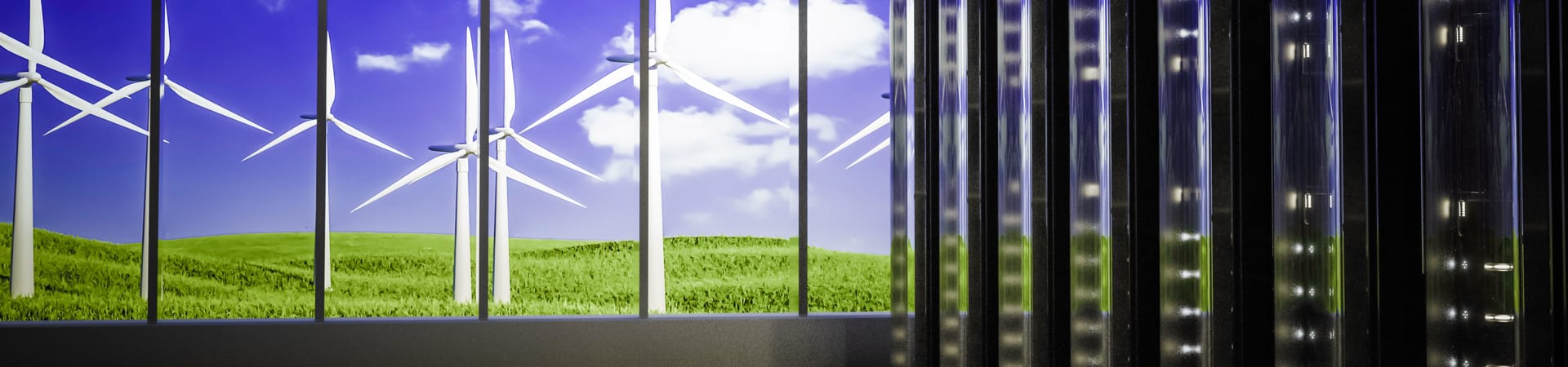 Data center using clean energy