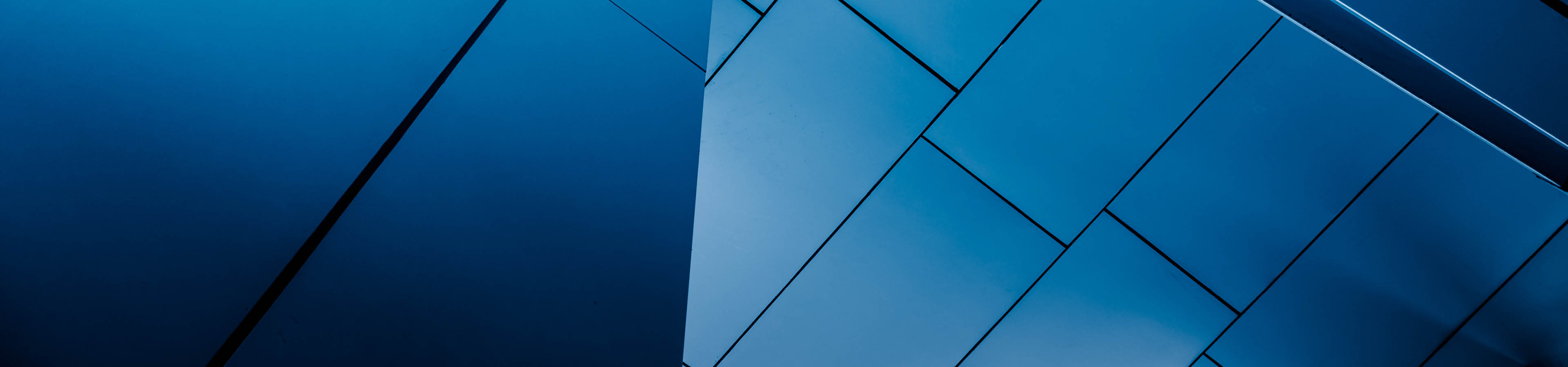 Building tiles in various shades of blue