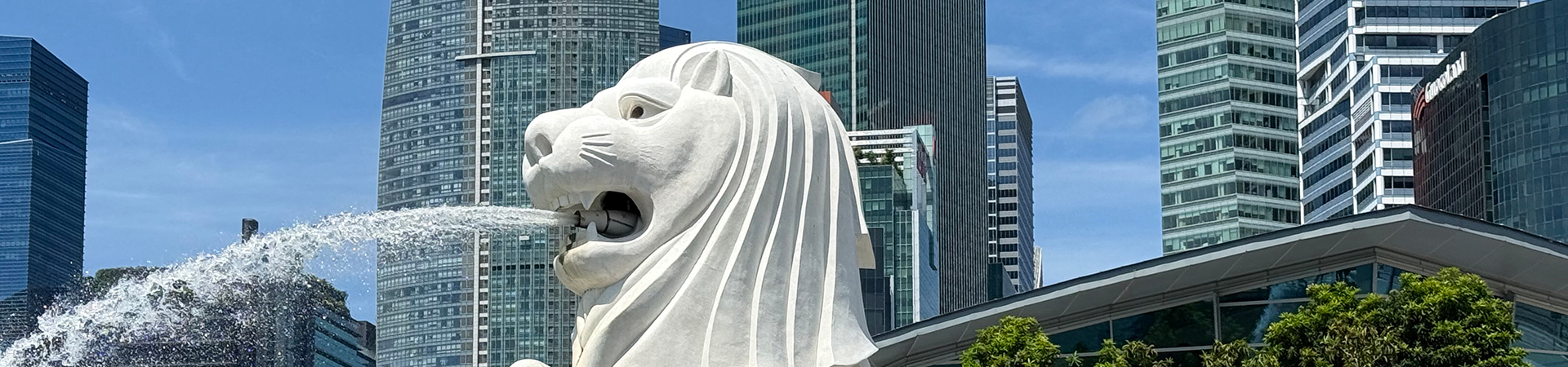 Merlion statue in Merlion Park, Singapore
