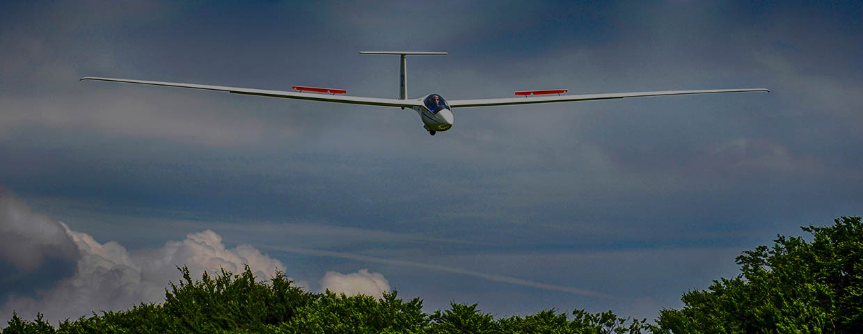 A glider in the sky