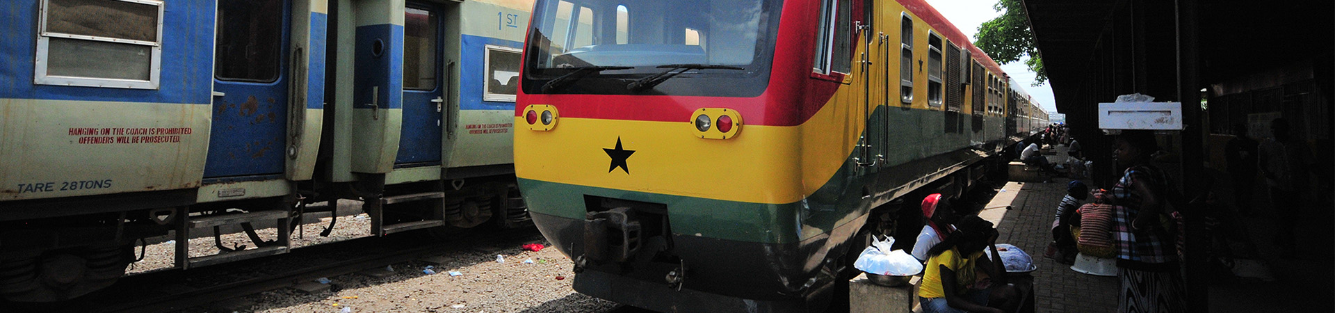 train in railway station