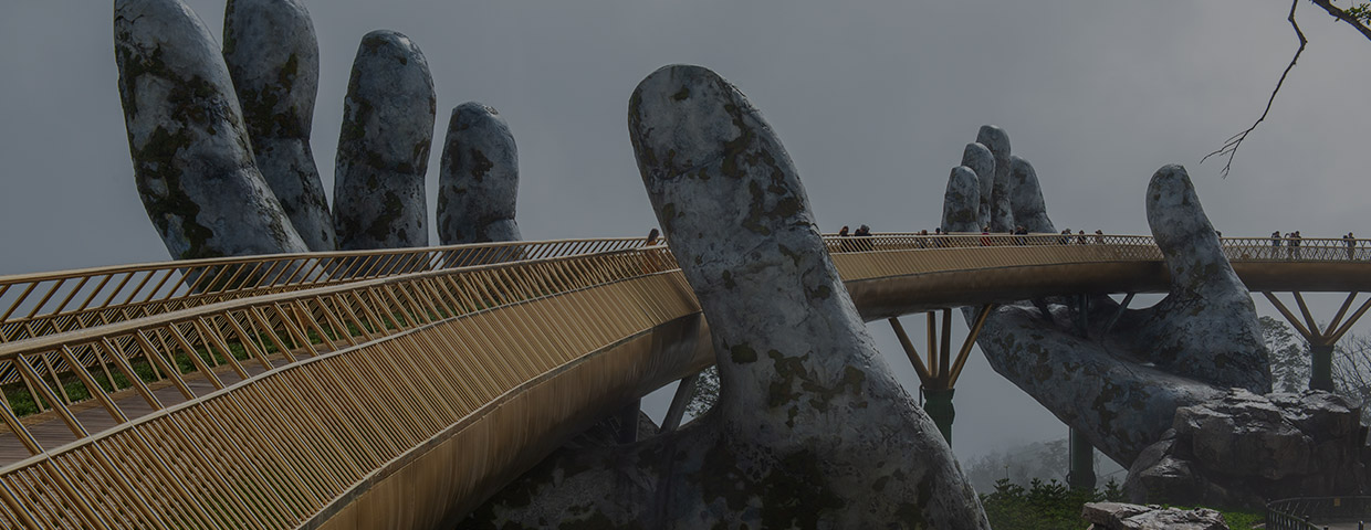 Golden Hands bridge in Ba Na hills