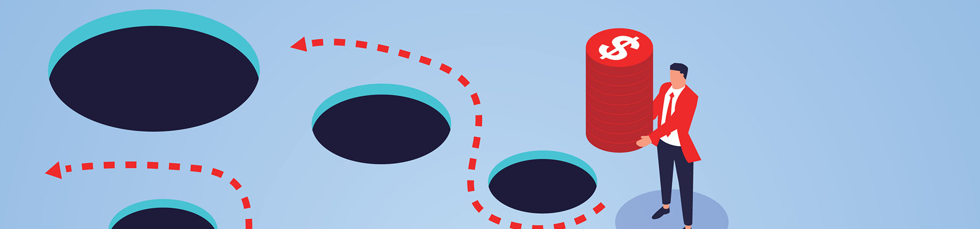 The choice of investment routes, how to avoid investment traps illustration