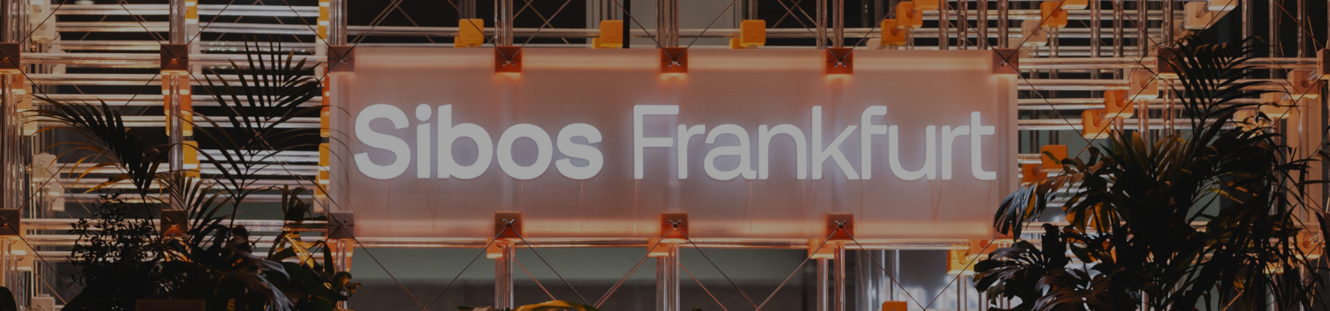 Sibos Frankfurt illuminated sign