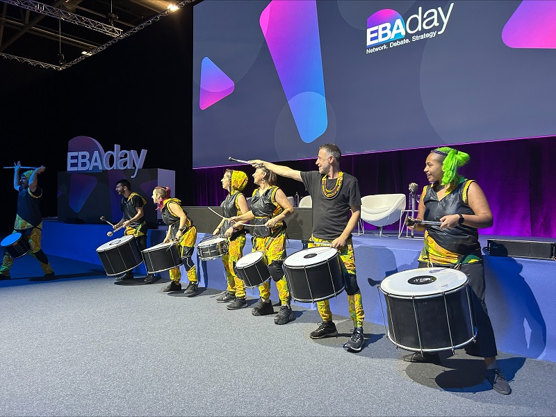 Seven-strong drumming troupe opens EBAday 2023