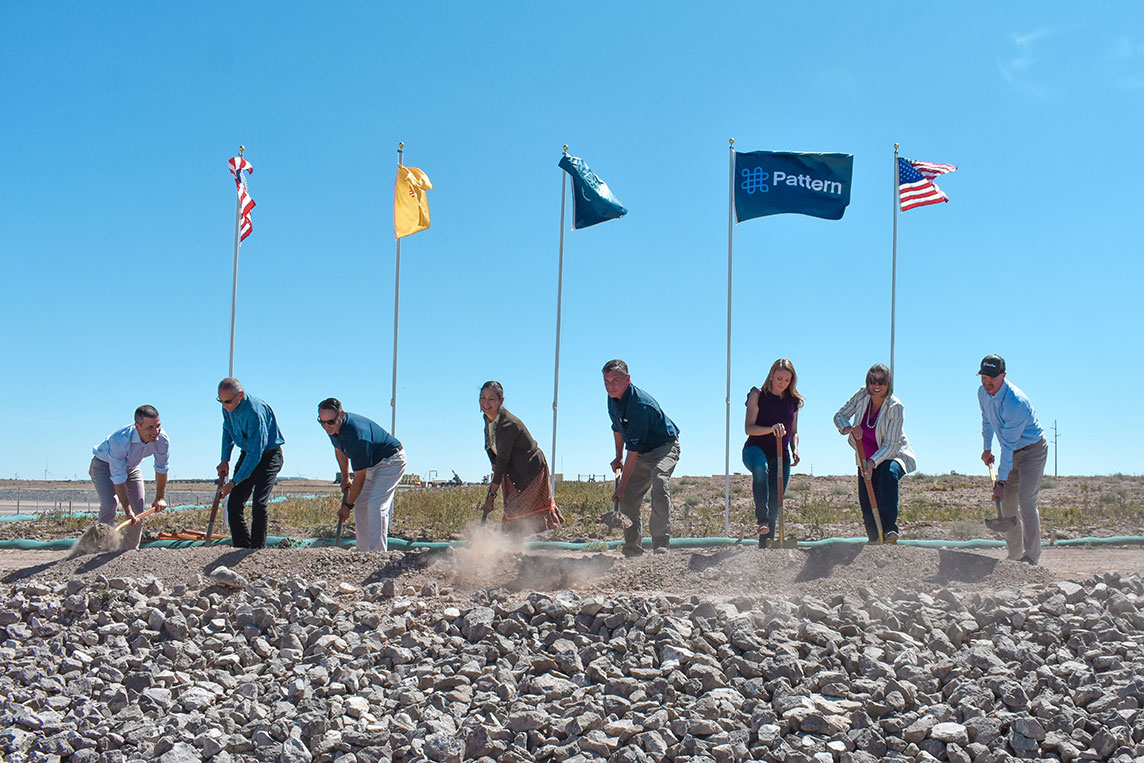 SunZia group digging in the ground