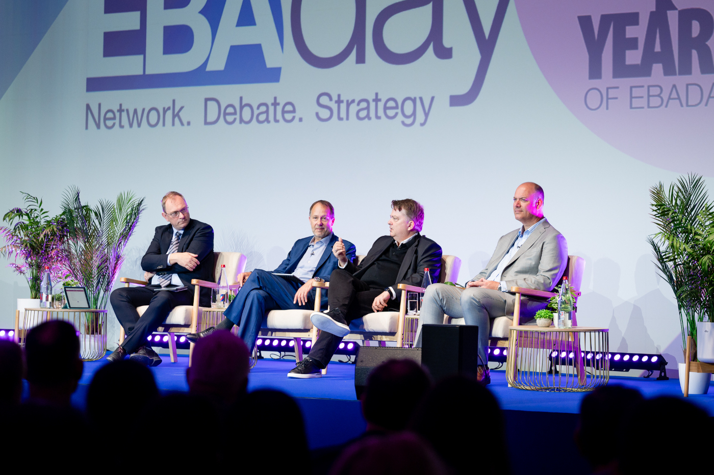 Pictured from left to right: Olivier Denecker, senior payments expert and executive adviser, Hays Littlejohn (EBA Clearing), Christian Rhino (Deutsche Bank), David Watson (The Clearing House)