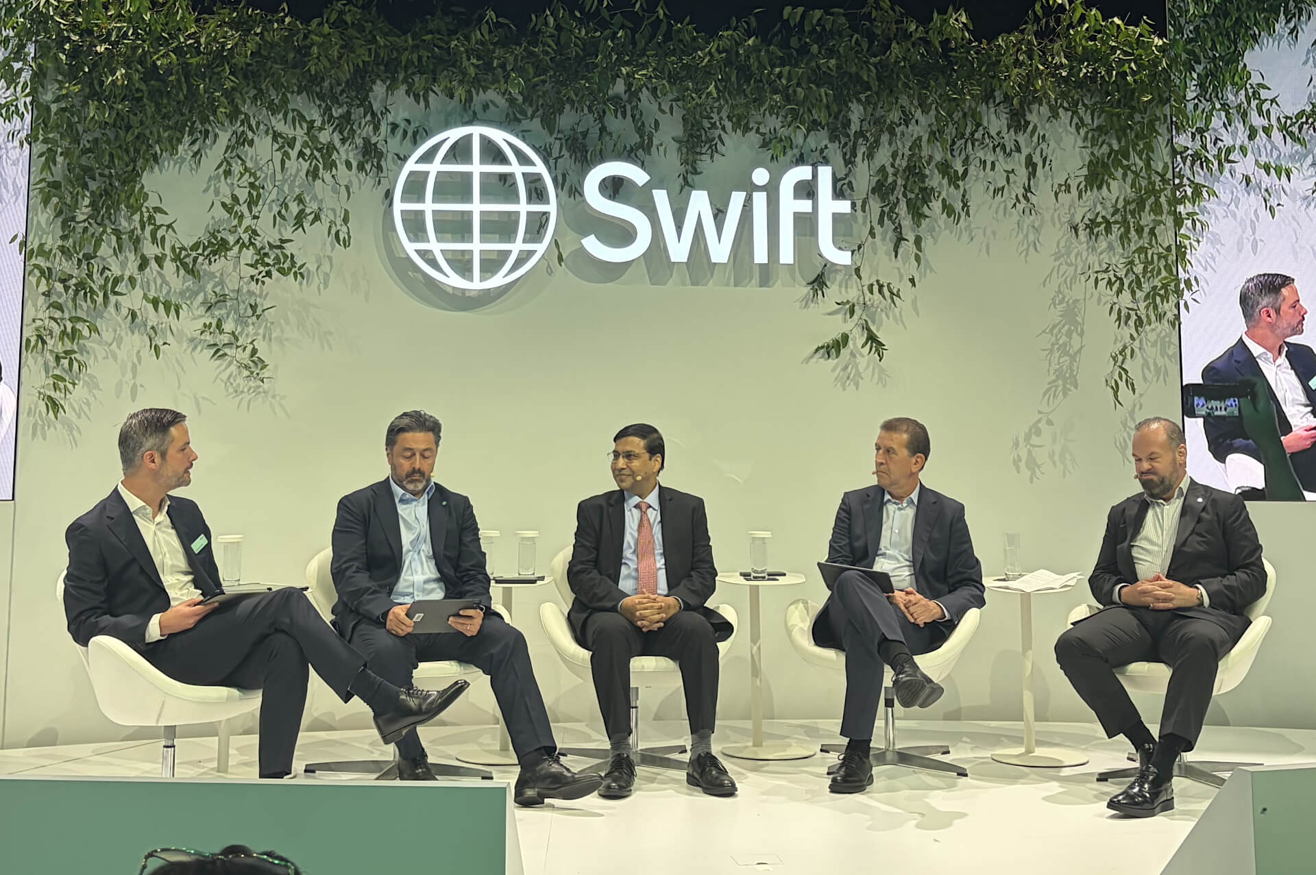 Panel of experts discussing at Sibos