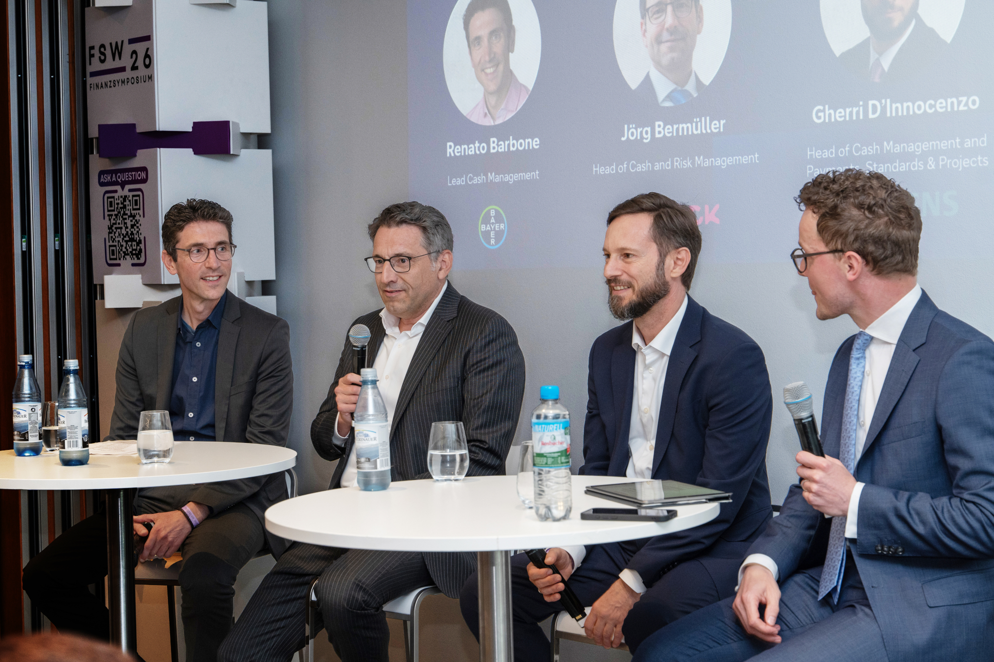Panellists (left to right): Renato Barbone, Jörg Bermüller; Gherri D’Innocenzo, Martin Priebe