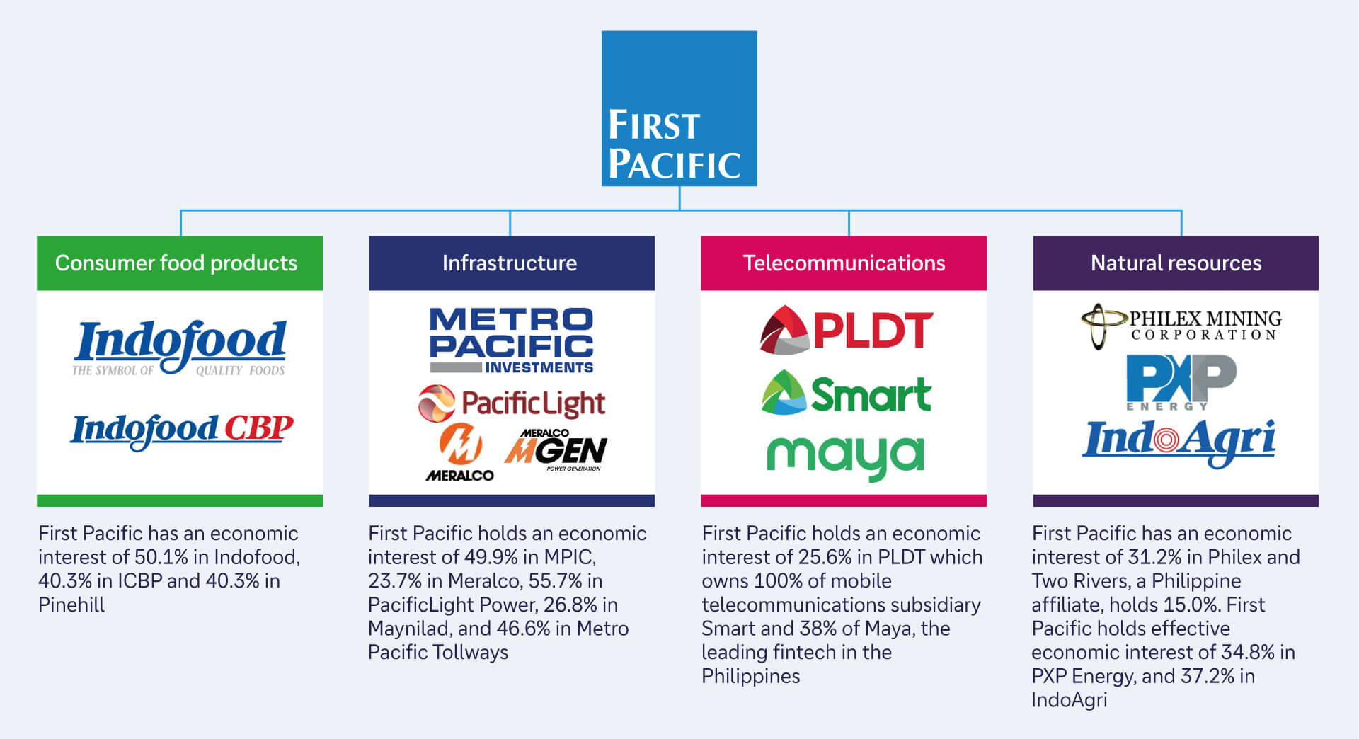 Figure 1: Summary of First Pacific operations